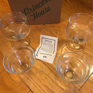 Princess House shrimp cocktail glasses Heritage